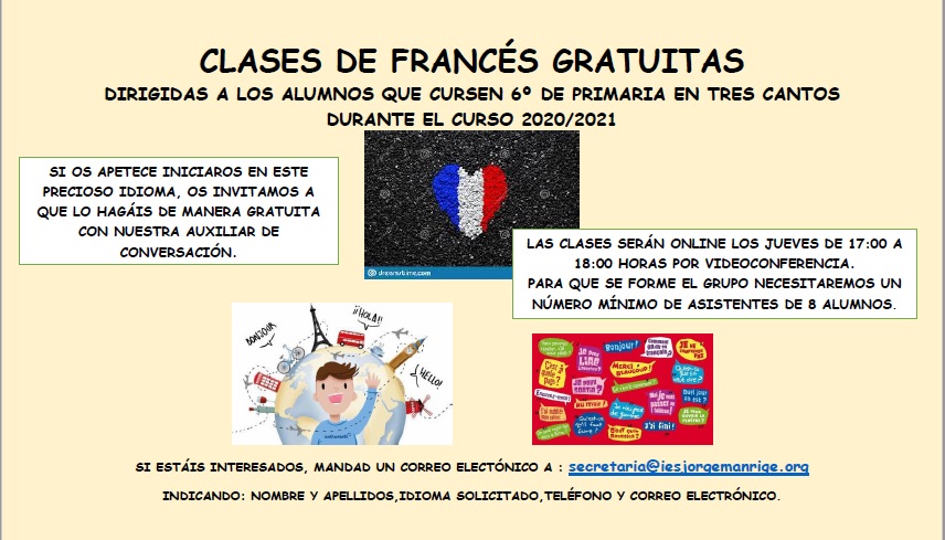 Clases online Francés