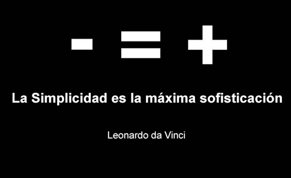 Simplicidad frase Leonardo da Vinci
