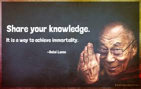 share your knowledge dalai lama